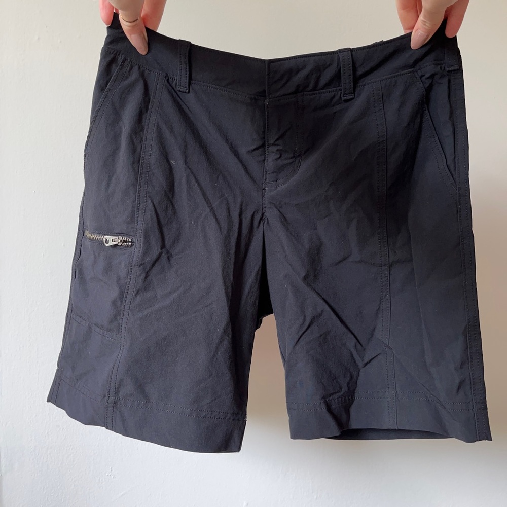 Long Athleta black athletic shorts